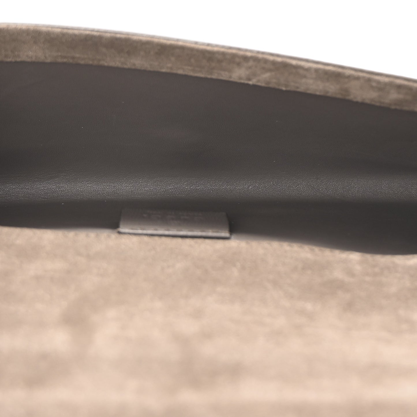 Patent Microguccissima Small Broadway Clutch Grey Field