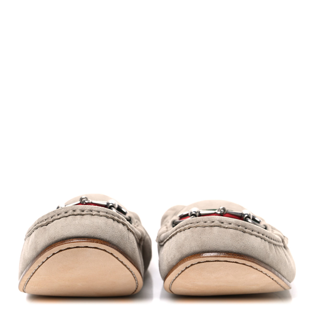 Gucci Suede Mens 1953 Horsebit Loafers 9 Oatmeal 3 of 10