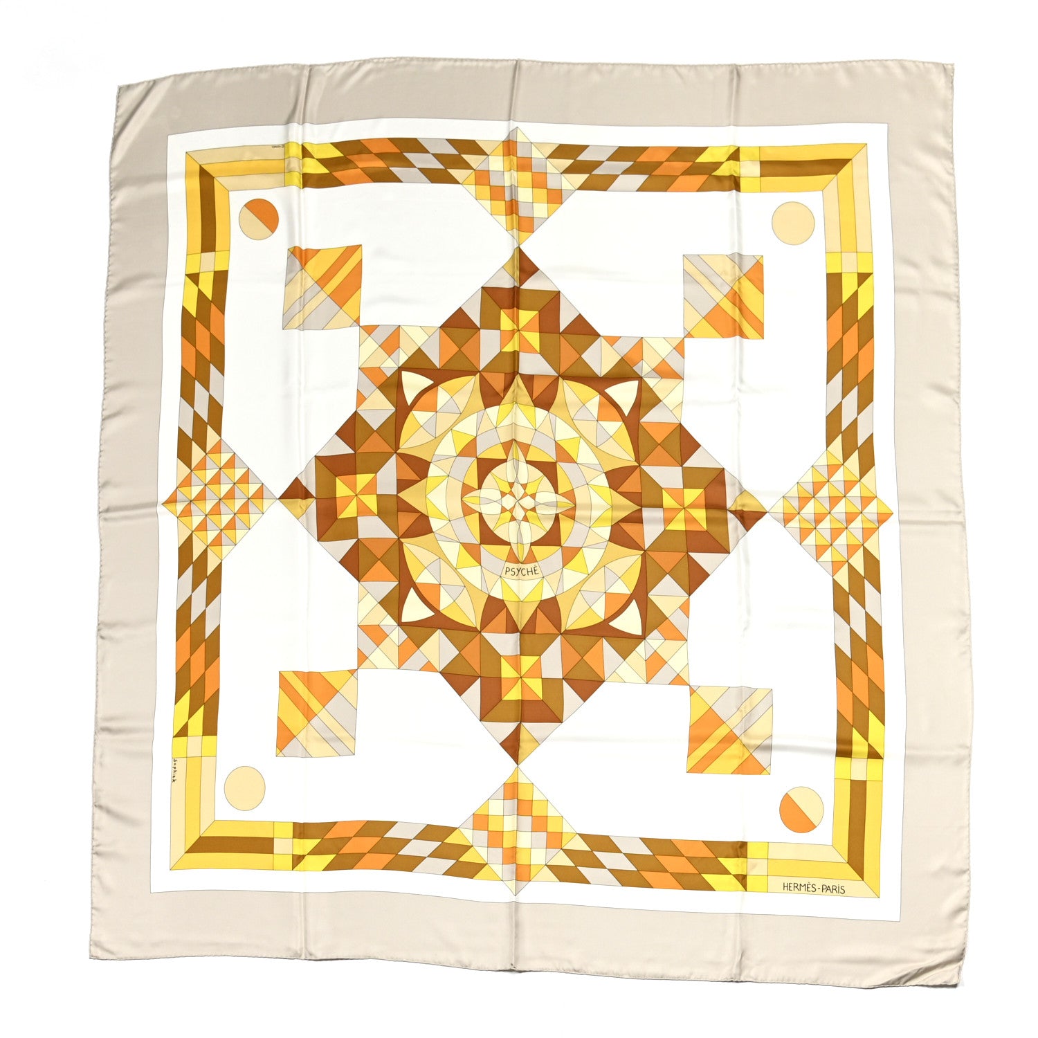Hermes Silk Psyche Scarf 140 1 of 6