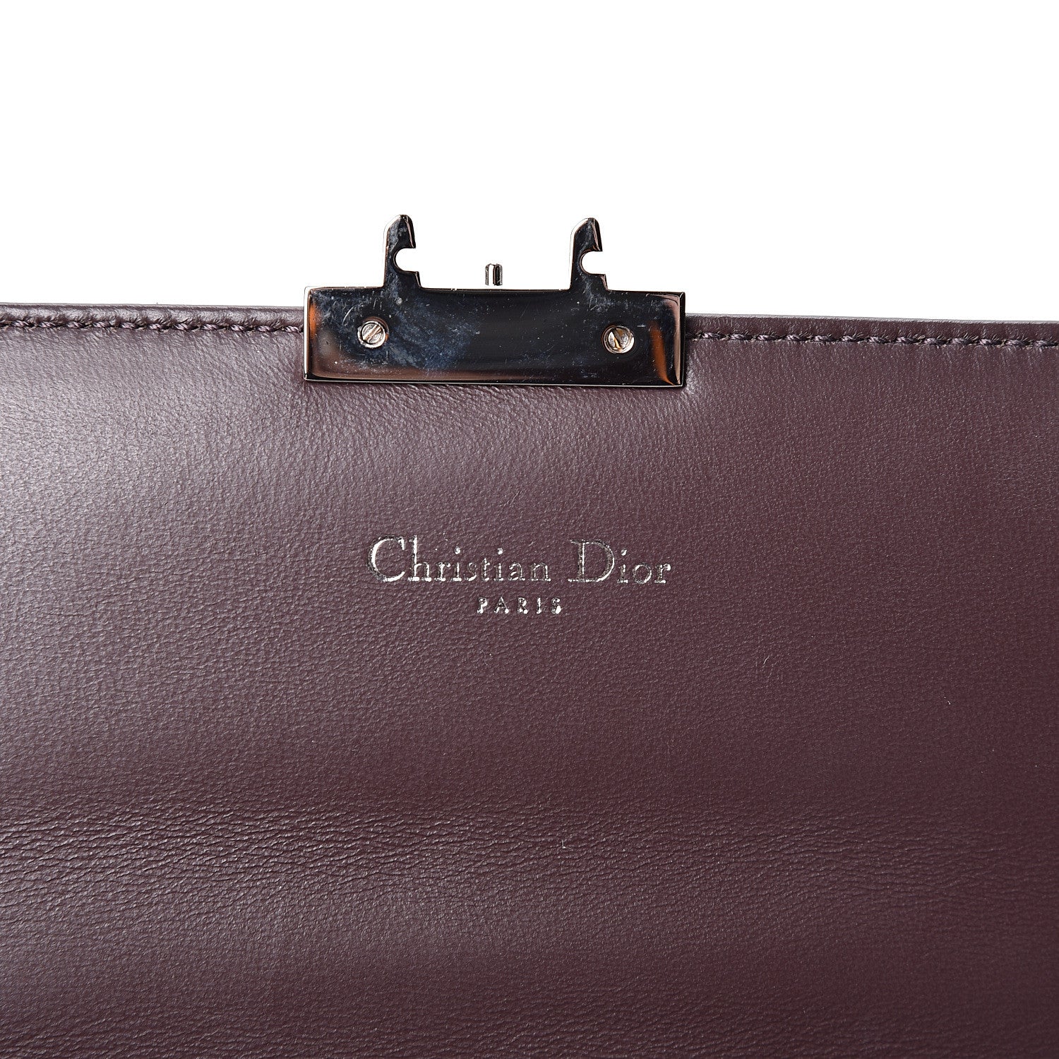 Christian Dior Metallic Box Patent Calfskin Miss Dior Promenade Pouch Beige 5 of 11