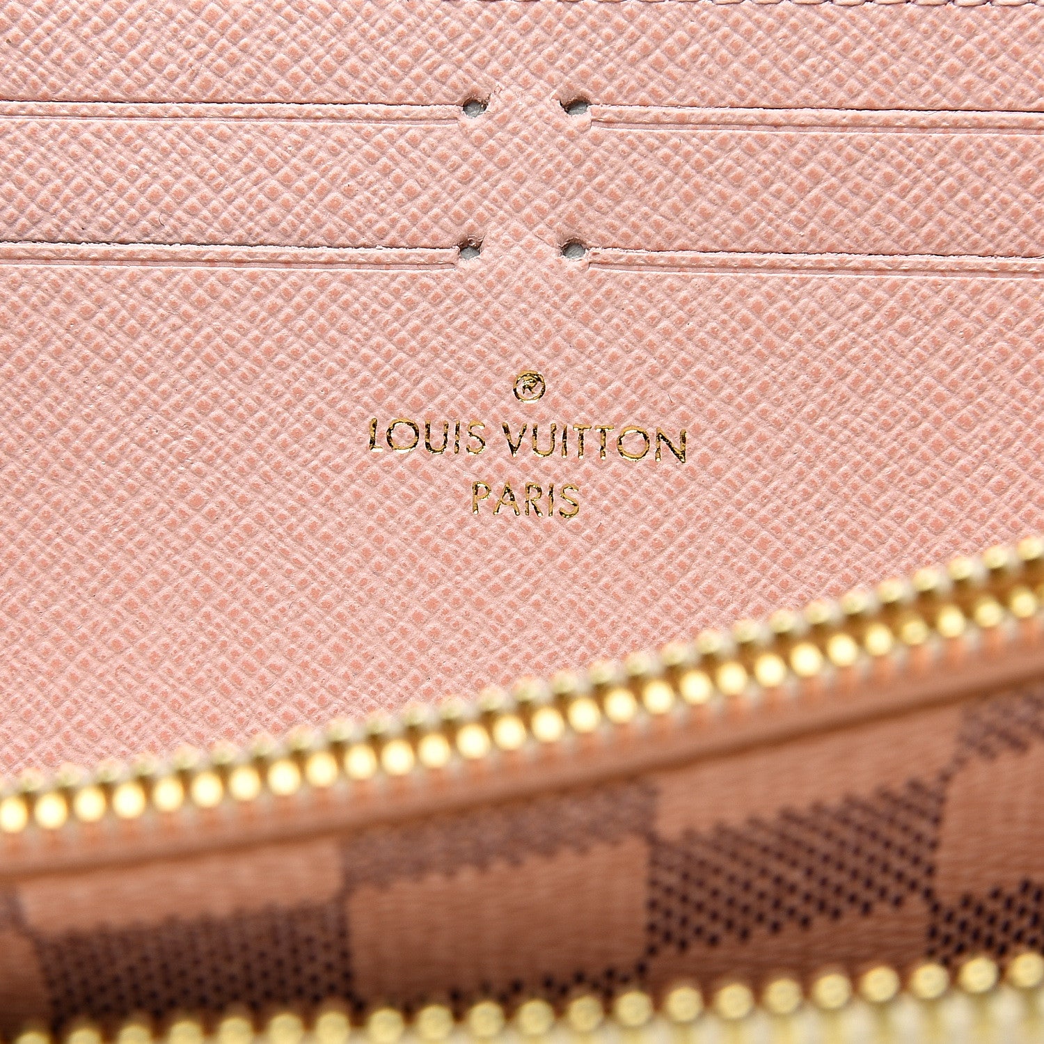 Louis Vuitton Damier Azur Clemence Wallet Rose Ballerine 5 of 5