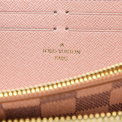 Louis Vuitton Damier Azur Clemence Wallet Rose Ballerine 5 of 5