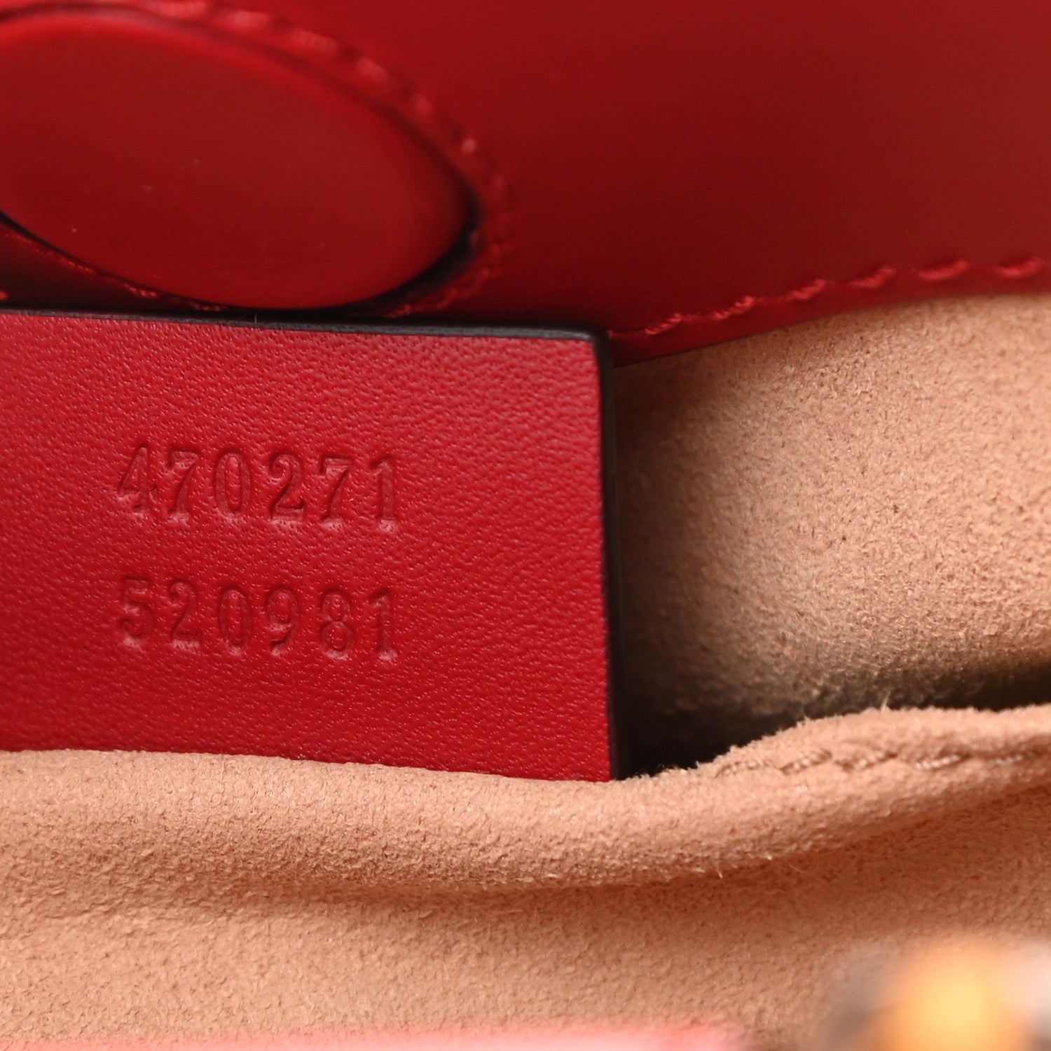 Gucci Nappa Bamboo Web Mini Nymphaea Top Handle Bag Hibiscus Red 8 of 9