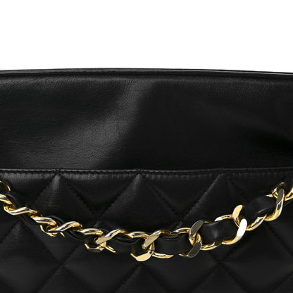 Chanel Lambskin Quilted Shopping Tote Black 8 of 10