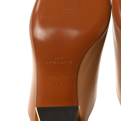 Givenchy Smooth Calfskin 4G Logo Triangle Mules 40 Beige 6 of 9