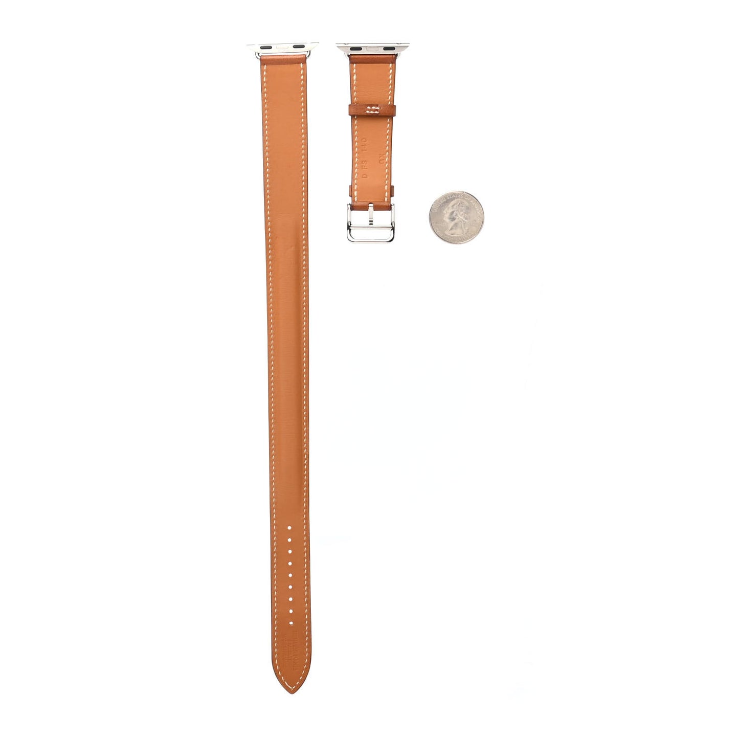 Barenia 38mm Apple Watch Double Tour Band Fauve