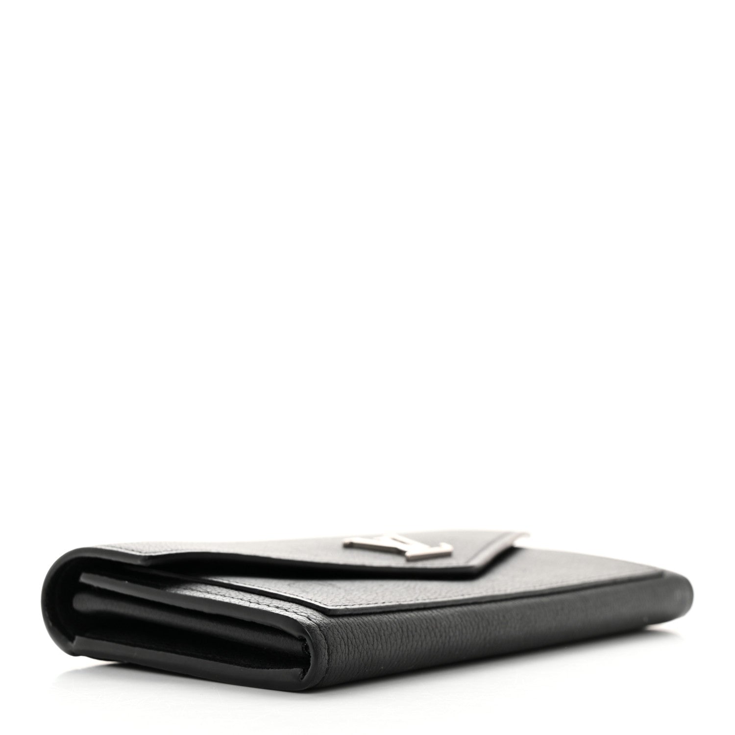 Louis Vuitton Soft Calfskin My Lockme Wallet Black 4 of 9
