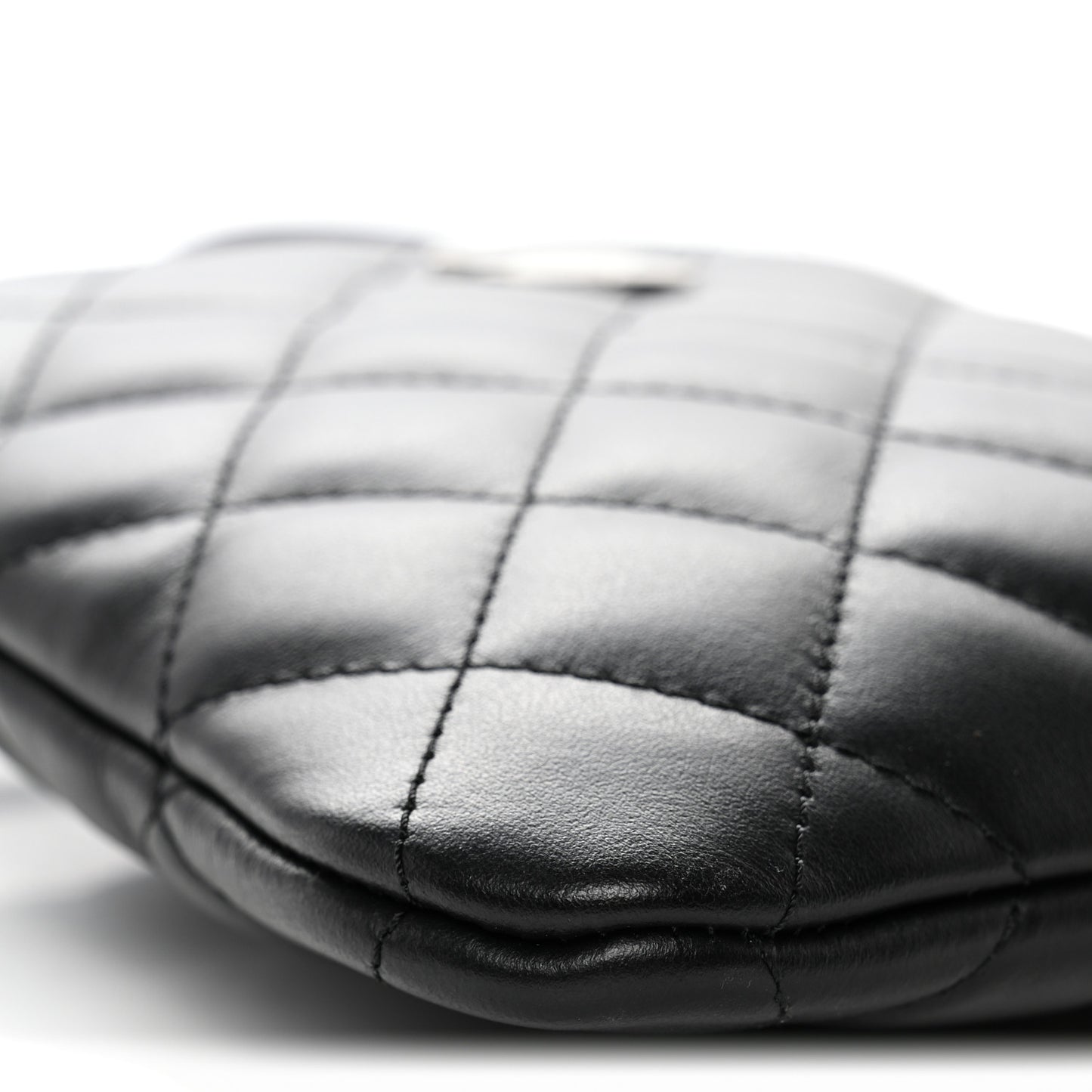 Lambskin Quilted Crossbody Bag Black