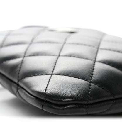 Chanel Lambskin Quilted Crossbody Bag Black 9 of 10
