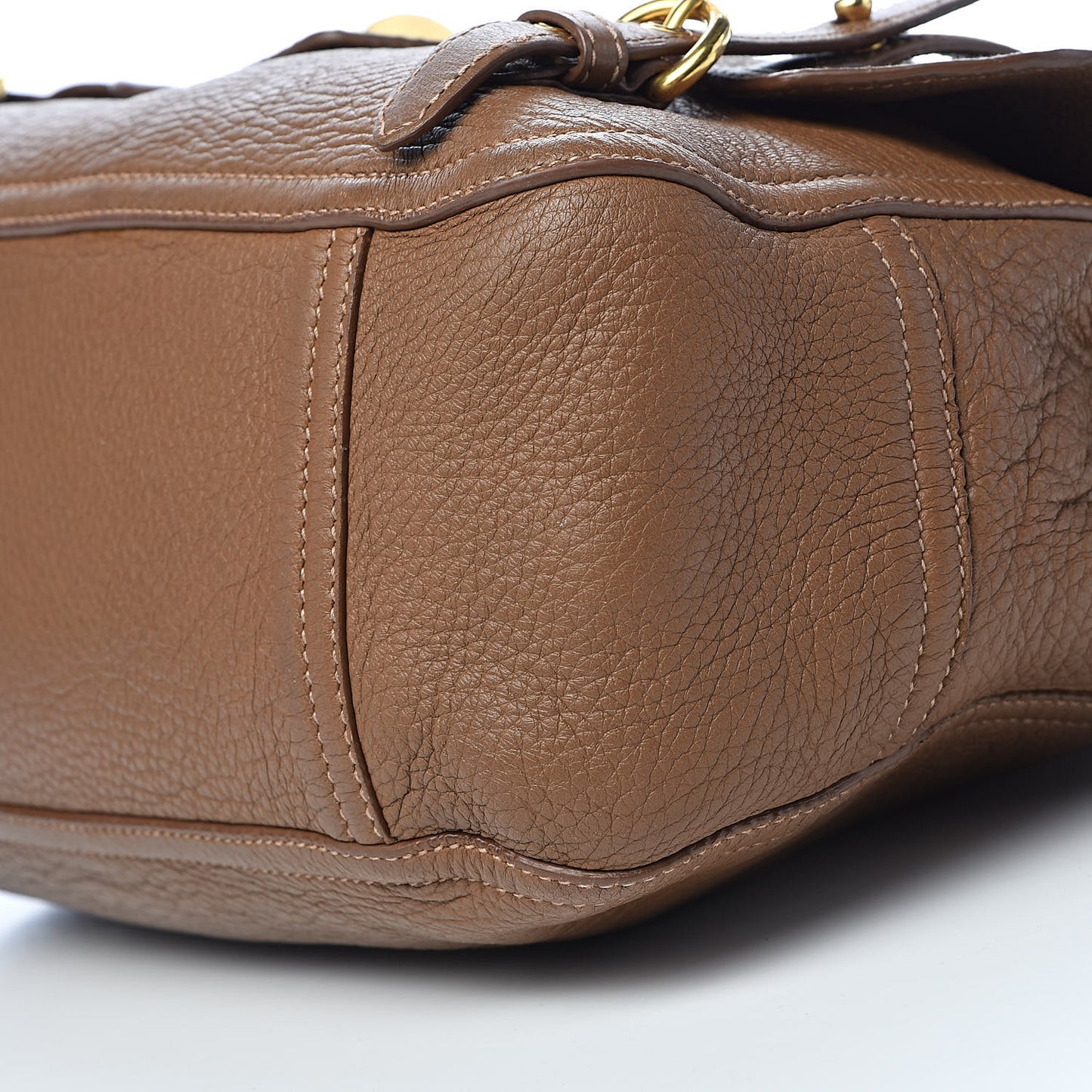 Cervo East-West Flap Satchel Cammello