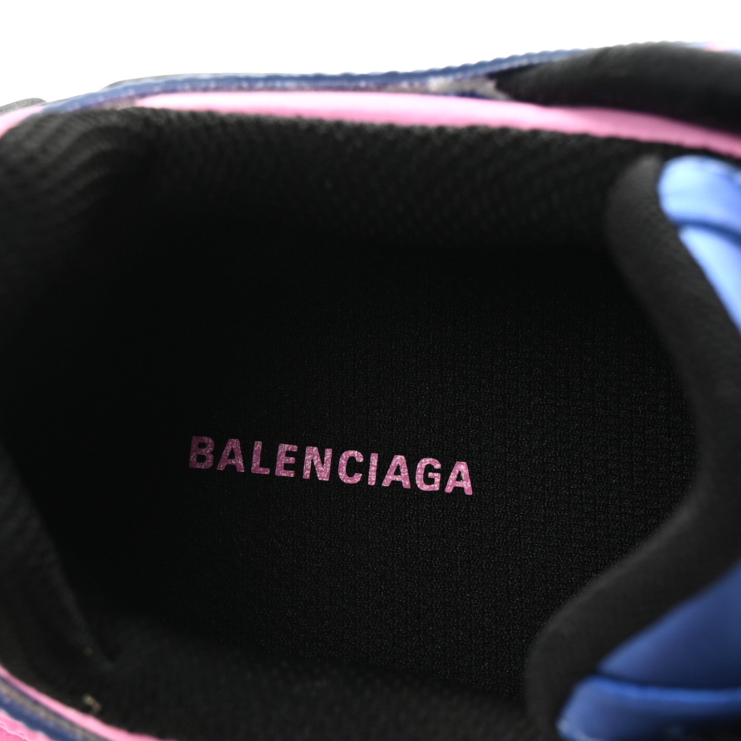 Balenciaga Rubber Mesh Bi-Color Womens Track.2 Open Sneakers 36 Blue Pink 7 of 8