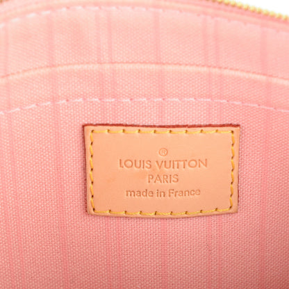 Louis Vuitton Damier Azur Neverfull MM GM Pochette Rose Ballerine 6 of 7