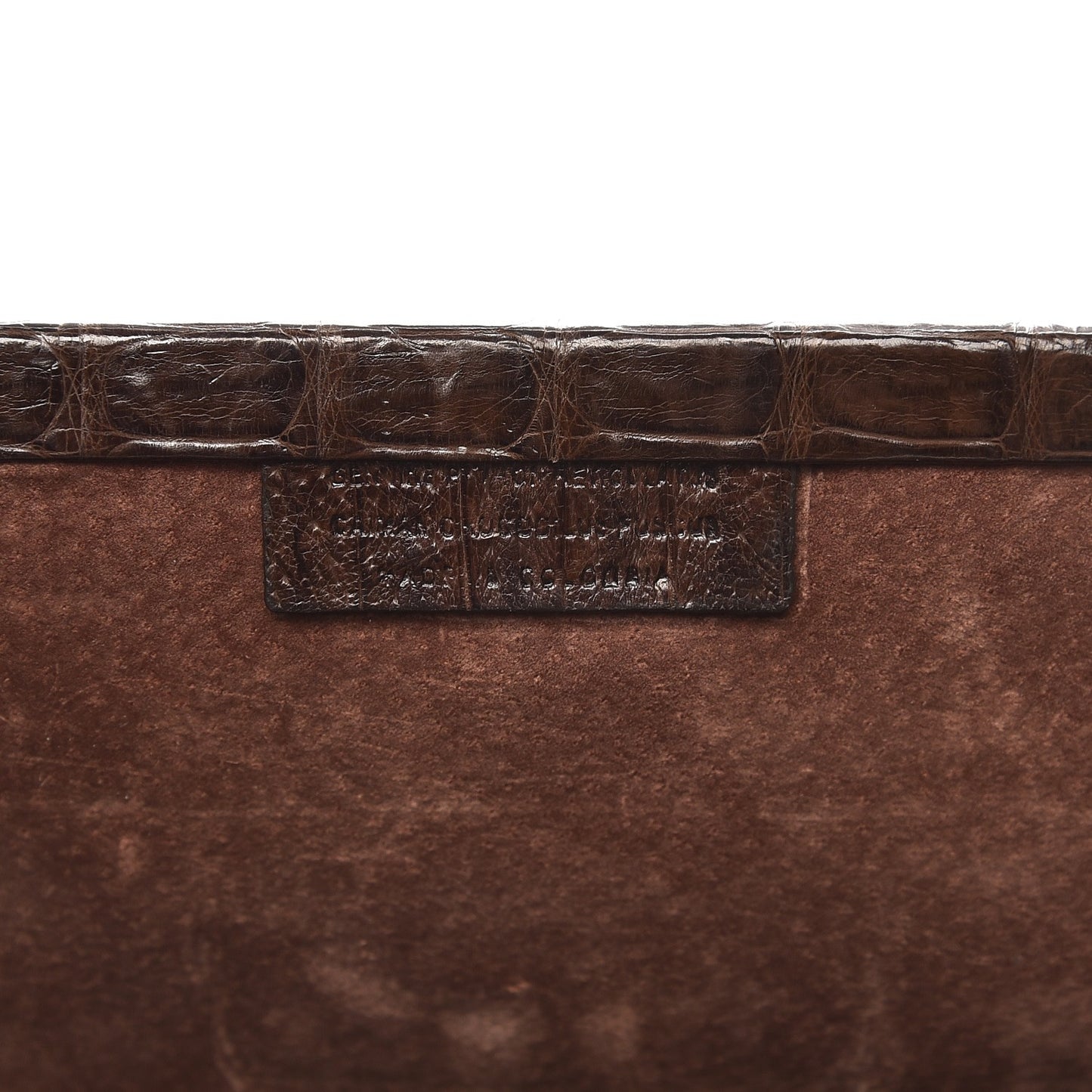 Crocodile Clutch Brown