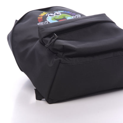 Balenciaga Nylon Embroidered You Are The World Explorer Backpack S Black 8 of 10