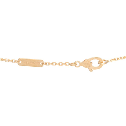 Van Cleef & Arpels 18K Yellow Gold Guilloche Vintage Alhambra Pendant Necklace 3 of 4