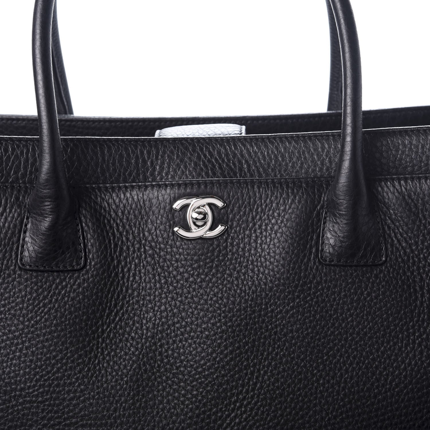 Chanel Calfskin XL Cerf Executive Shopper Tote Black 8 of 8