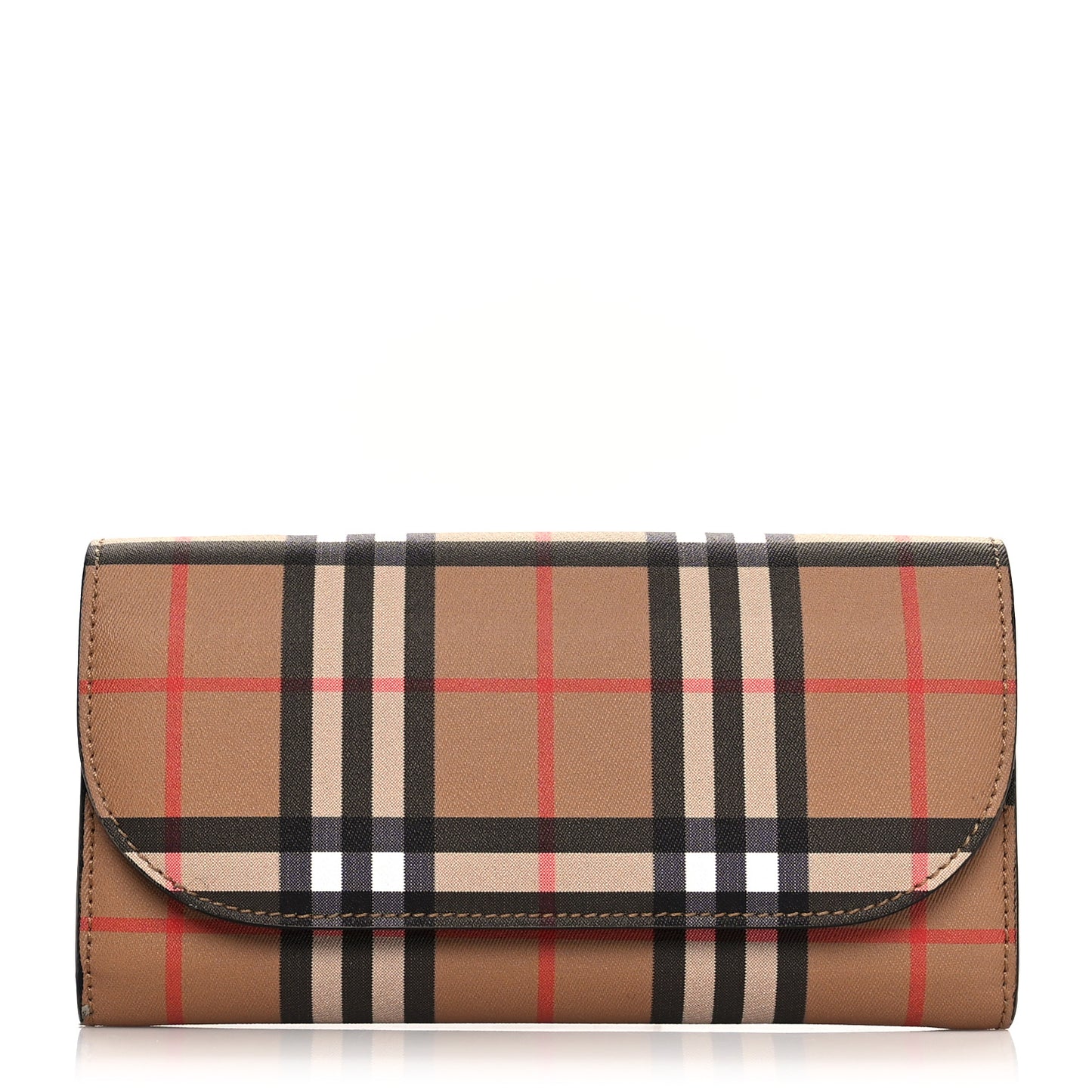 Vintage Check Henley Wallet On Chain Black