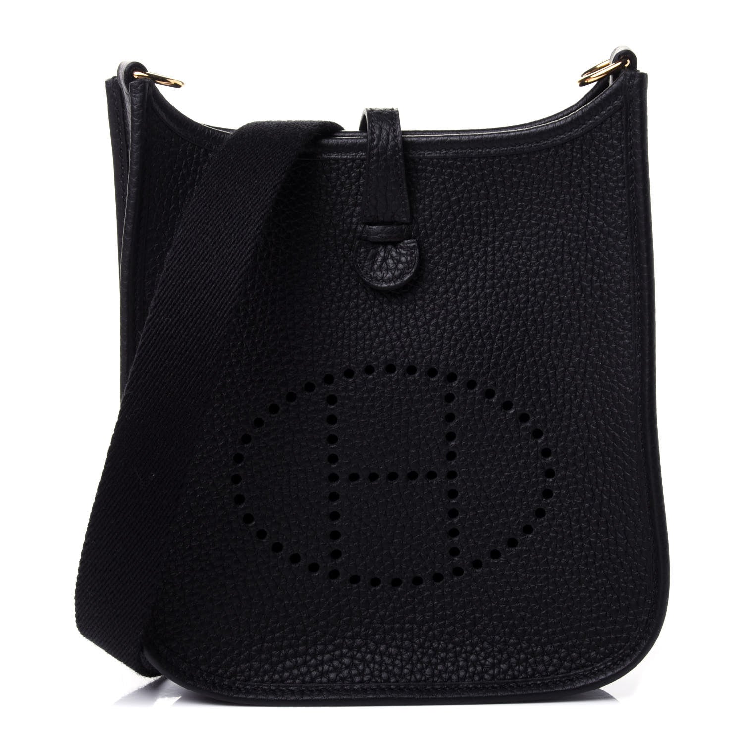 Hermes Taurillon Clemence Evelyne TPM Black 1 of 4