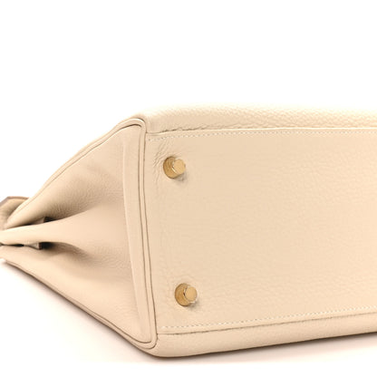 Hermes Togo Kelly Retourne 28 Craie 9 of 10