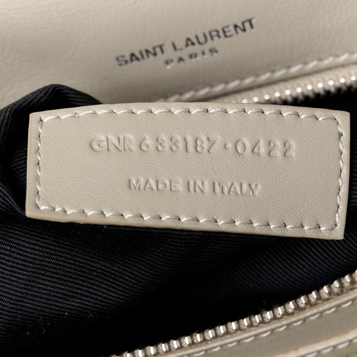 Calfskin Shearling Monogram Medium Niki Chain Satchel Grey