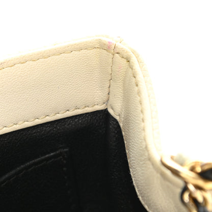 Chanel Caviar Quilted Small CC Filigree Flap White Black 13 of 14