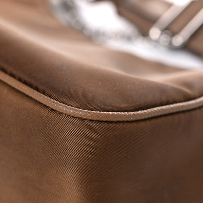 Prada Tessuto Nylon Saffiano Re-Edition 2005 Shoulder Bag Cacao 9 of 14