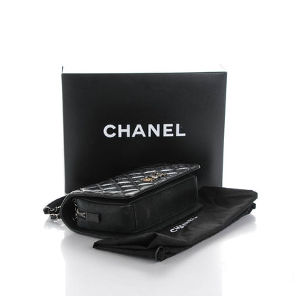 Chanel Glazed Calfskin Quilted Small Day Trip Flap Black 4 of 8