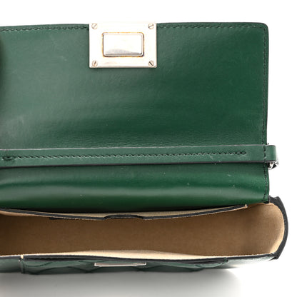 Givenchy Goatskin Quilted GV3 Mini Pocket Convertible Bag Green Forest 4 of 8