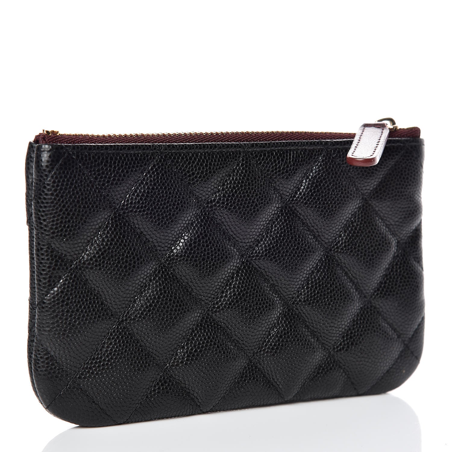 Chanel Caviar Quilted Small Cosmetic Case Black 3 of 9