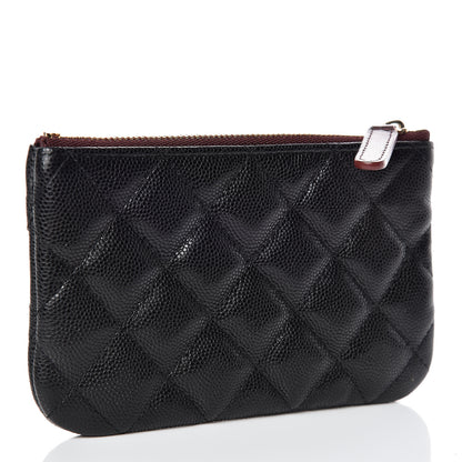 Chanel Caviar Quilted Small Cosmetic Case Black 3 of 9