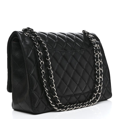 Chanel Lambskin Quilted Maxi Double Flap Black 3 of 20