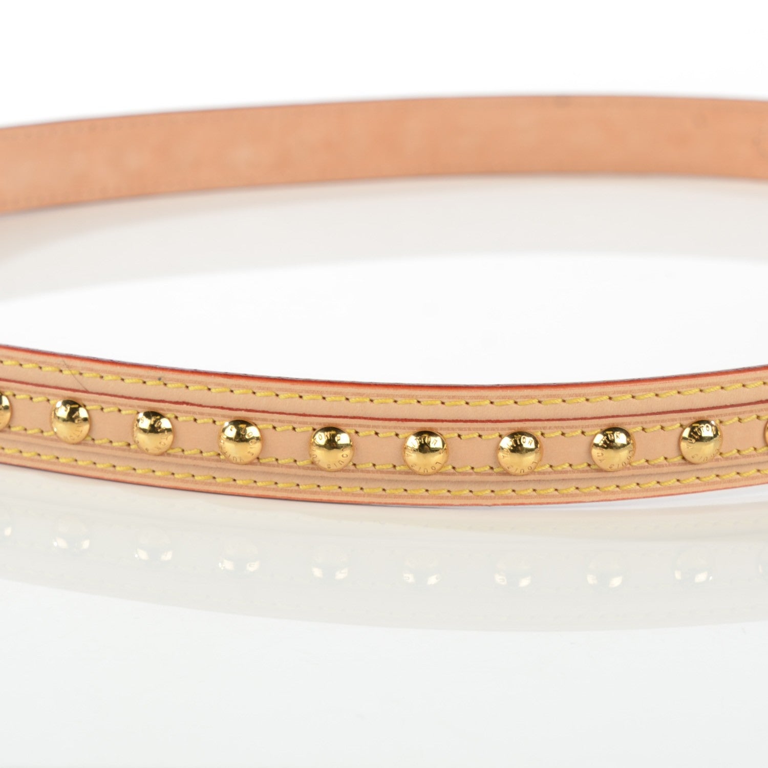 Louis Vuitton Vachetta Riveting Belt Belt 80 32 7 of 8