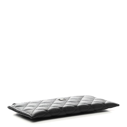 Chanel Caviar Quilted Classic Zip Pouch Black 4 of 6