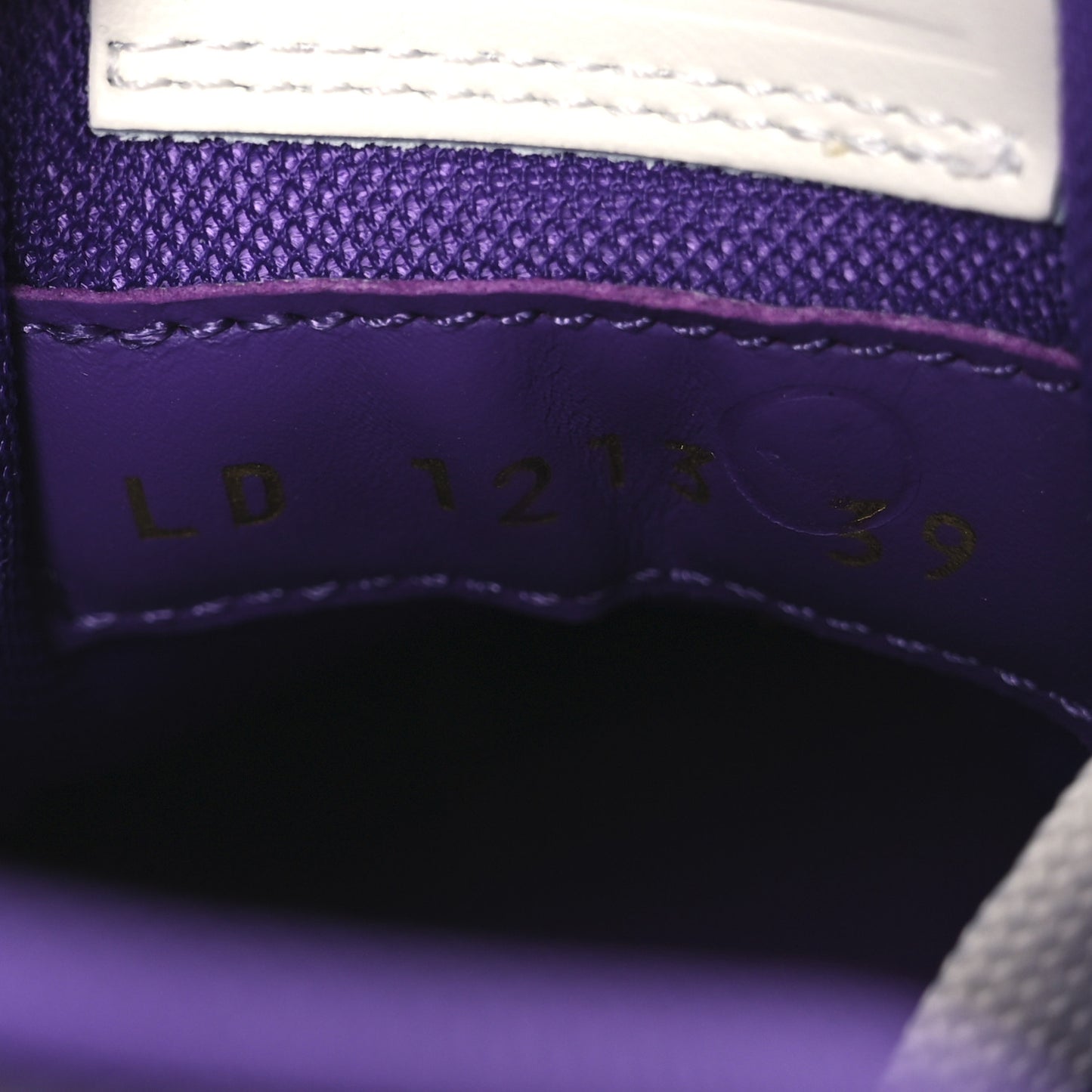 Calfskin LV Trainer Sneakers 9 Purple
