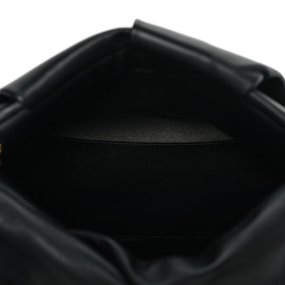 Burberry Lambskin Rose Clutch Black 5 of 9