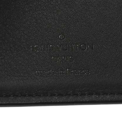 Louis Vuitton Calfskin Monogram Shadow Multiple Wallet Black 10 of 12