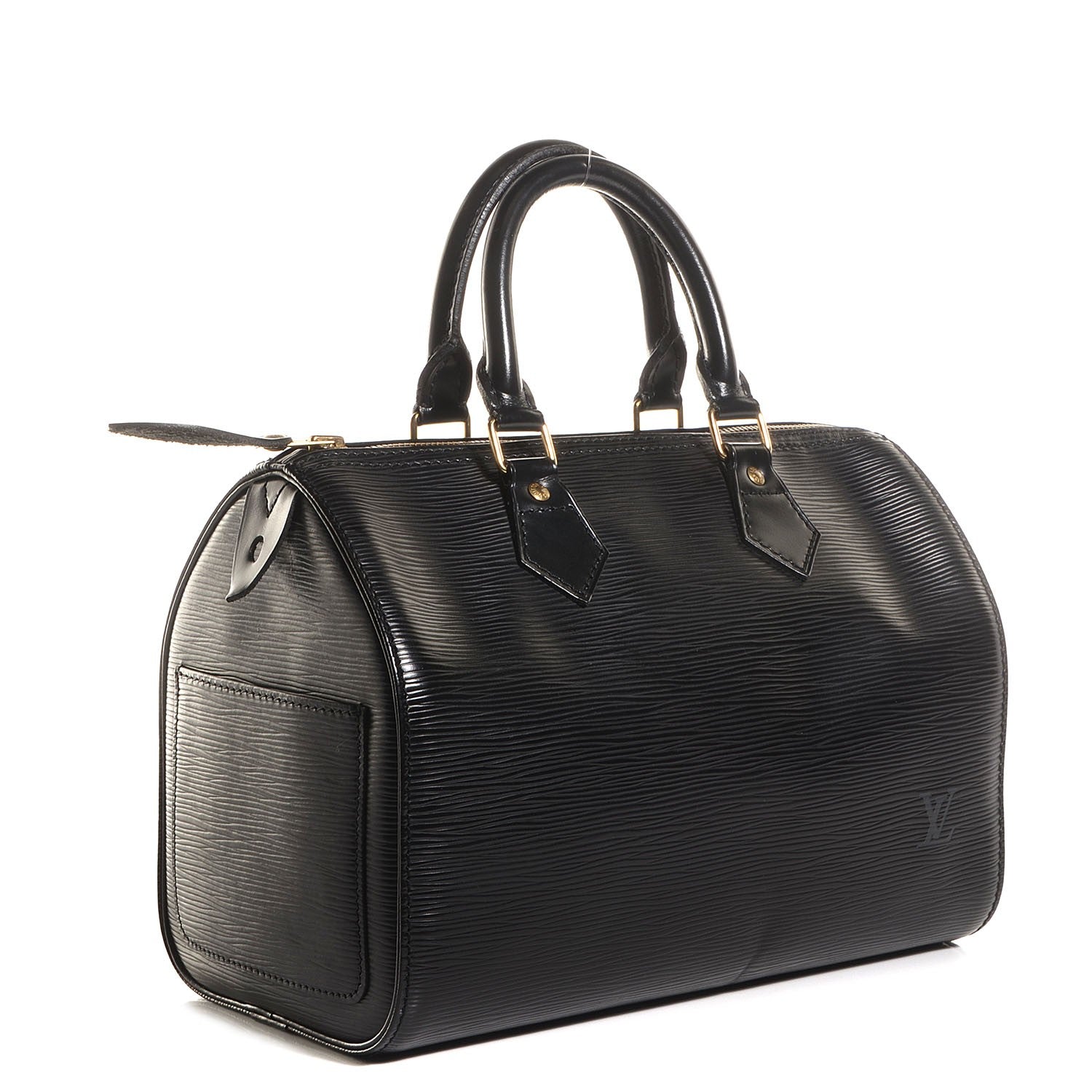 Louis Vuitton Epi Speedy 25 Black 3 of 7