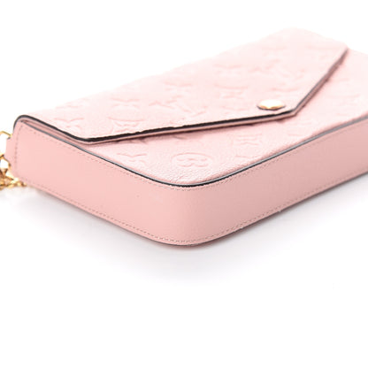 Louis Vuitton Empreinte Pochette Felicie Chain Wallet Rose Poudre 7 of 8