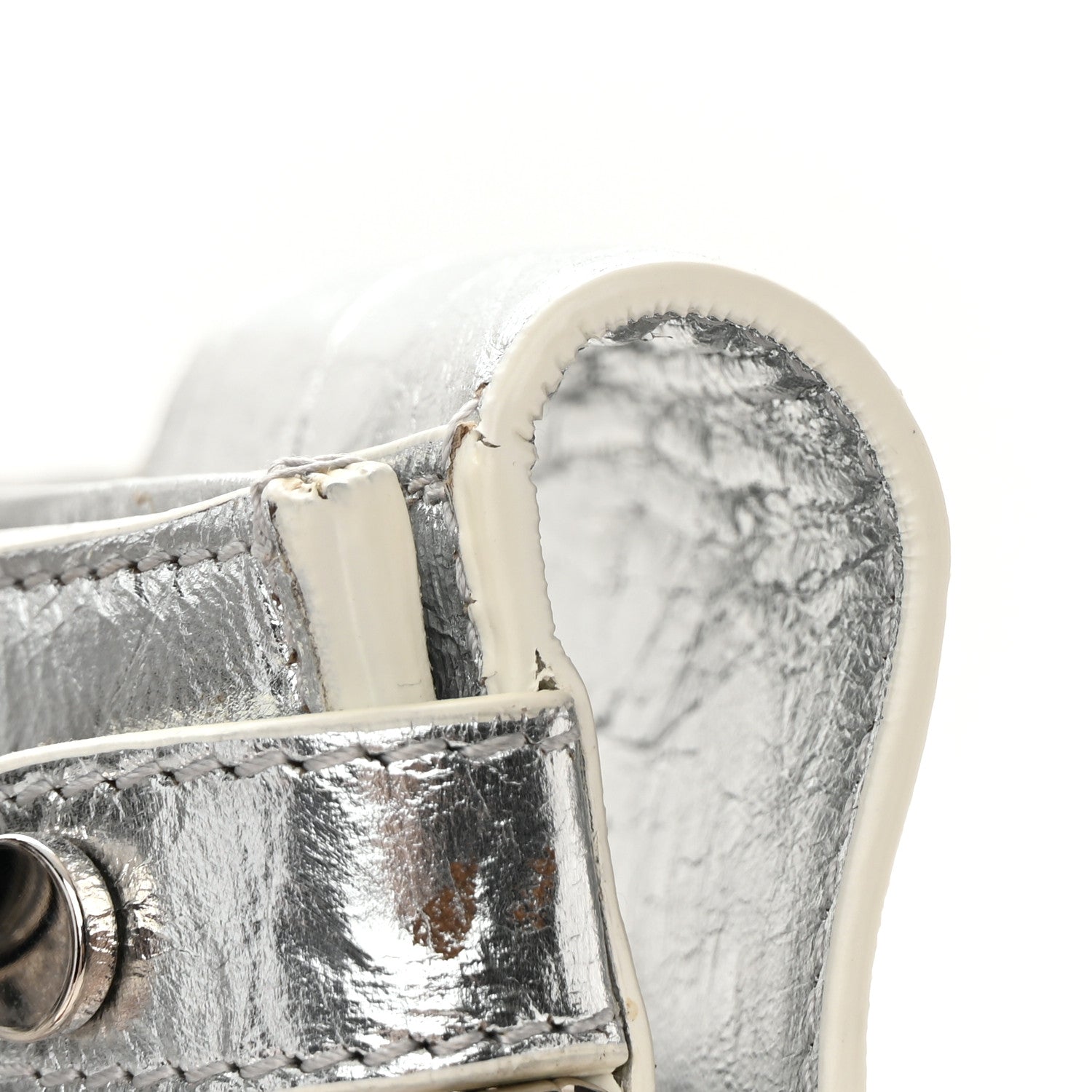 Christian Dior Metallic Calfskin Medium Diorever Flap Silver 12 of 16