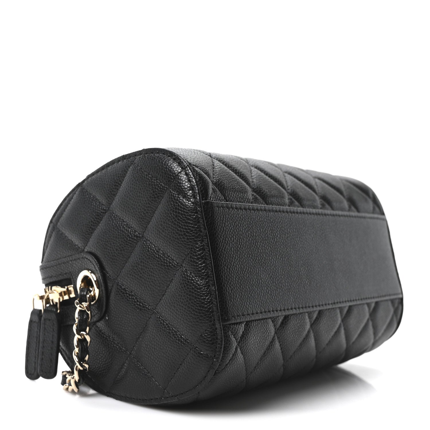 Chanel Caviar Quilted Barrel Purse With Chain  Black 9 of 11