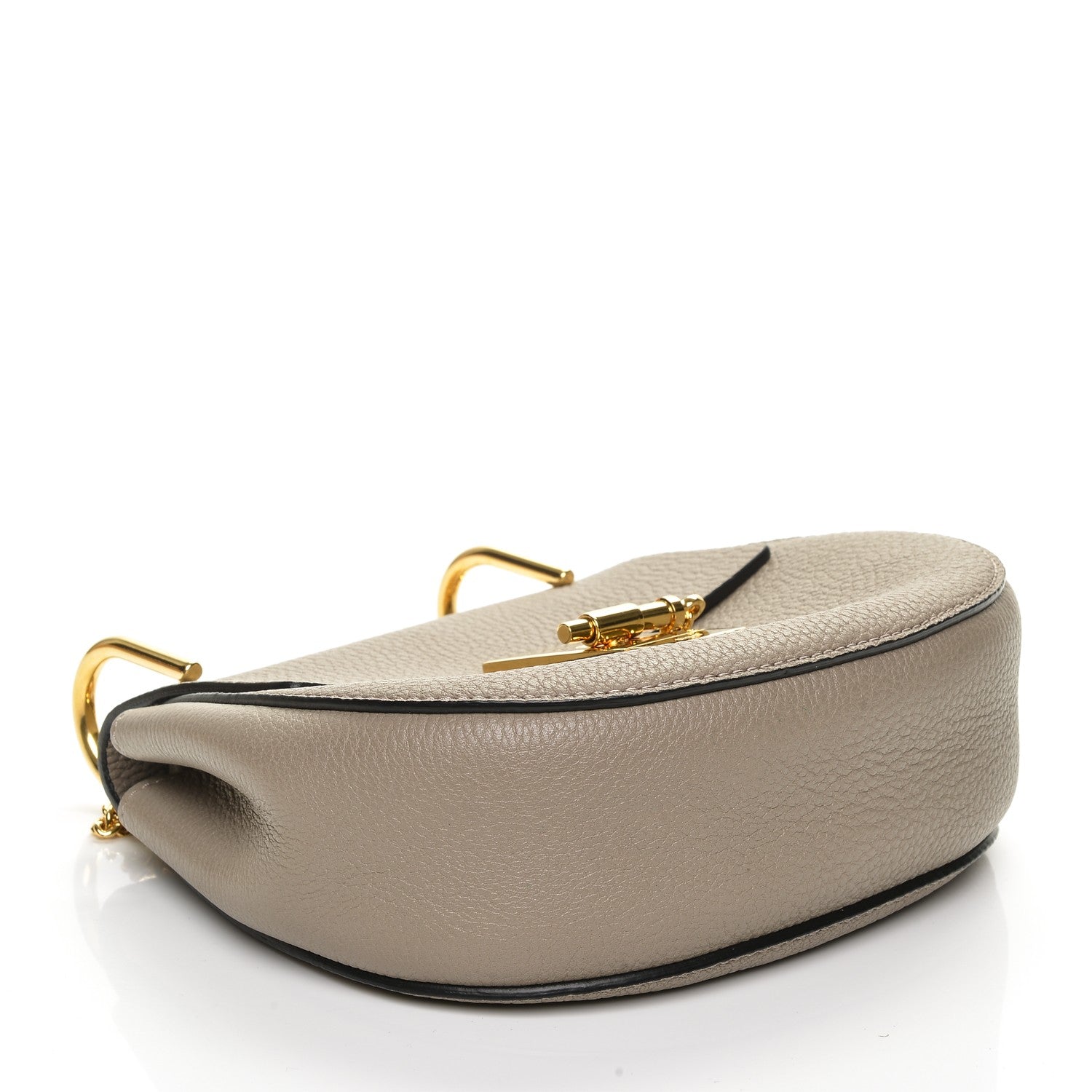 Chloe Grained Lambskin Mini Drew Shoulder Bag Motty Grey 4 of 7