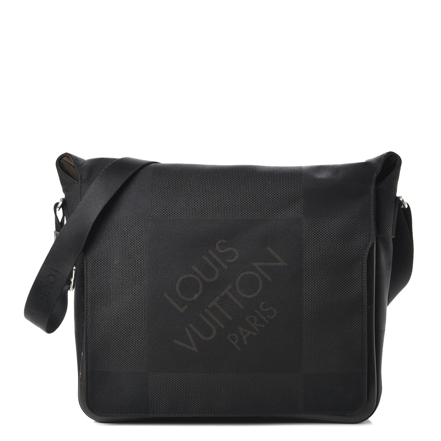 Damier Geant Messenger Bag Black