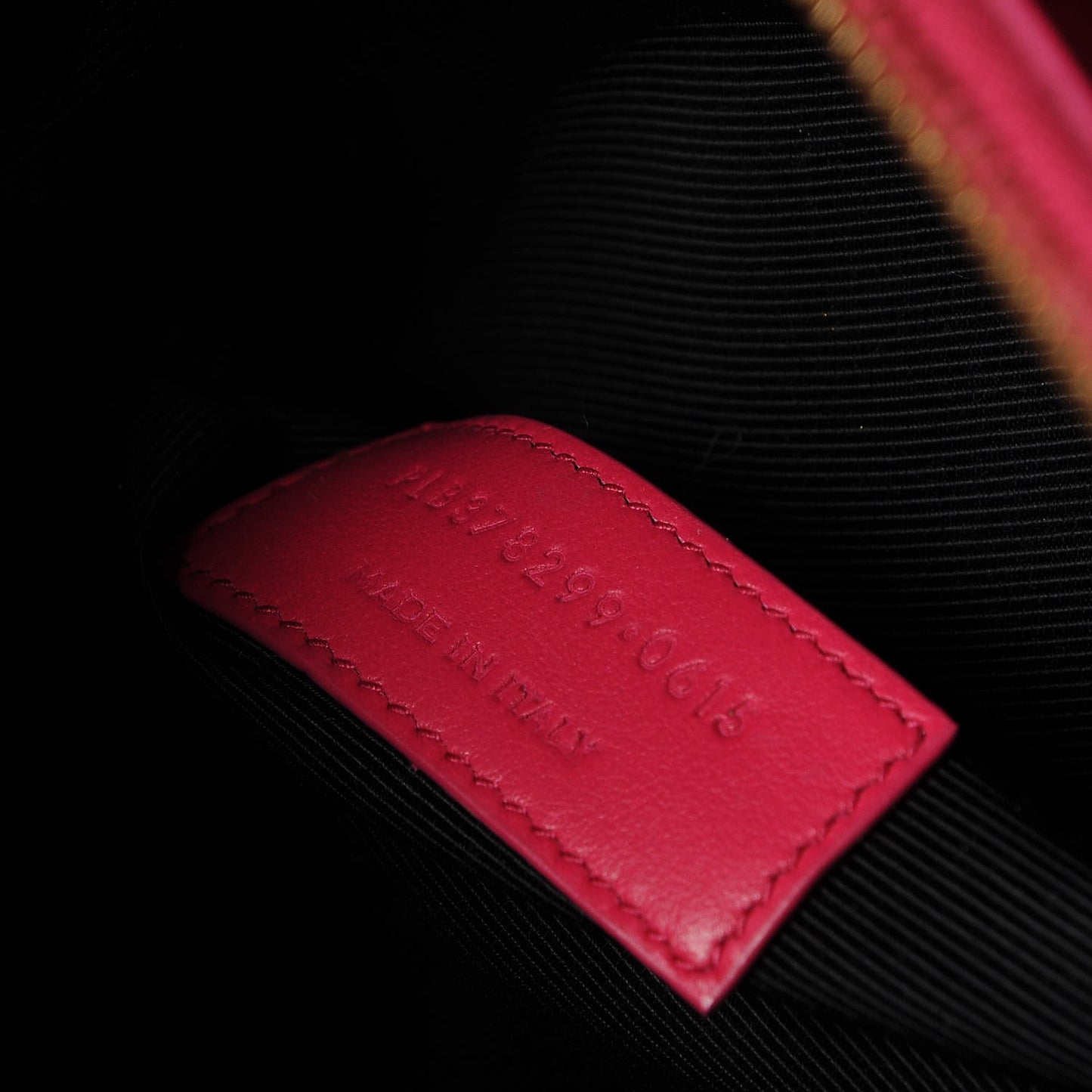 Calfskin Small Sac De Jour Black Fuchsia