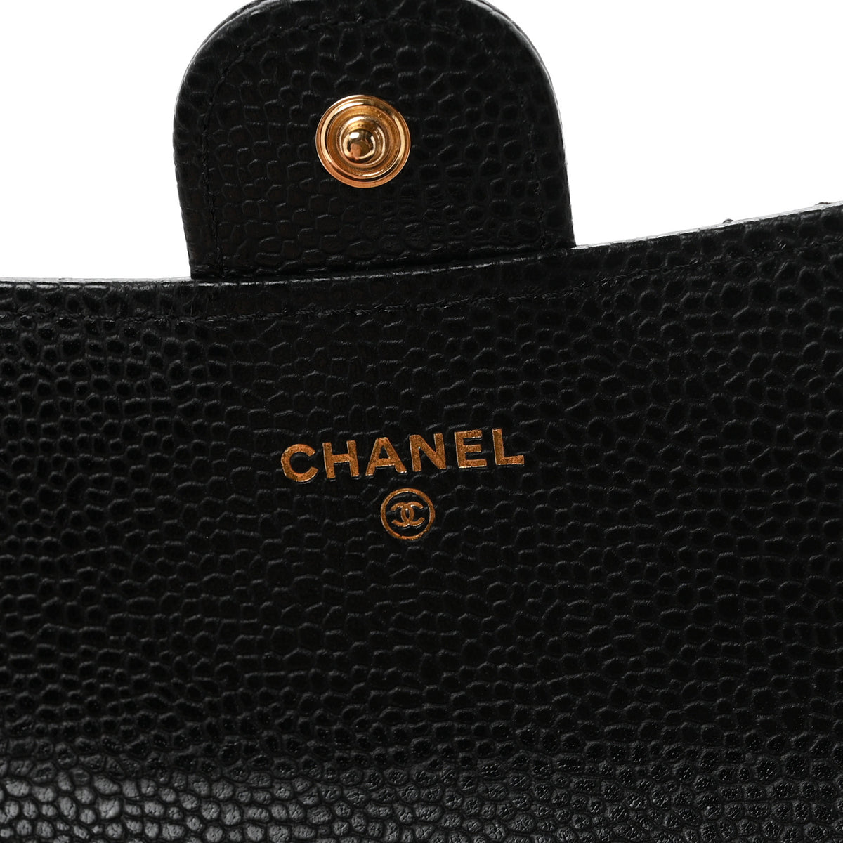 Chanel Caviar Quilted Large Gusset Flap Wallet Black 6 of 9