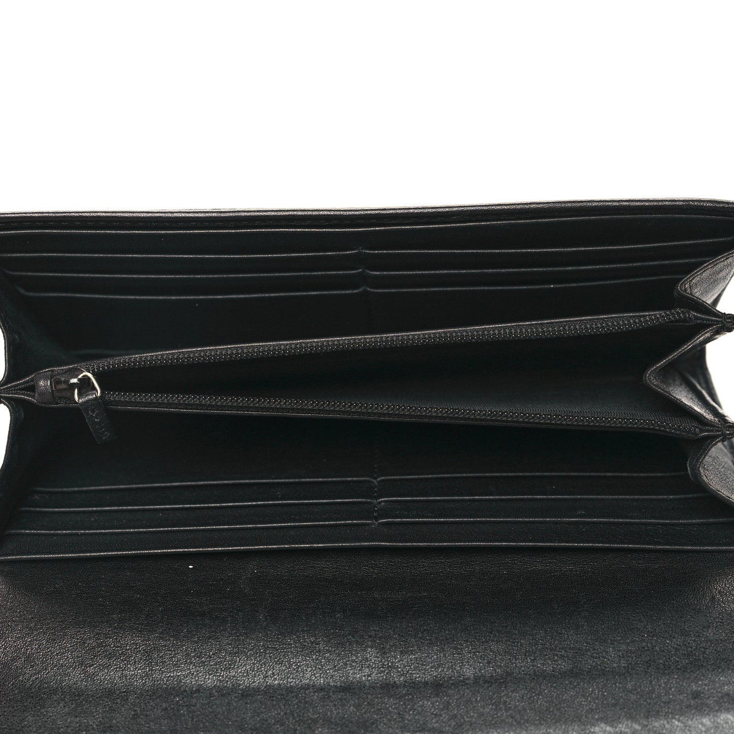 Microguccissima Bow Continental Wallet Black