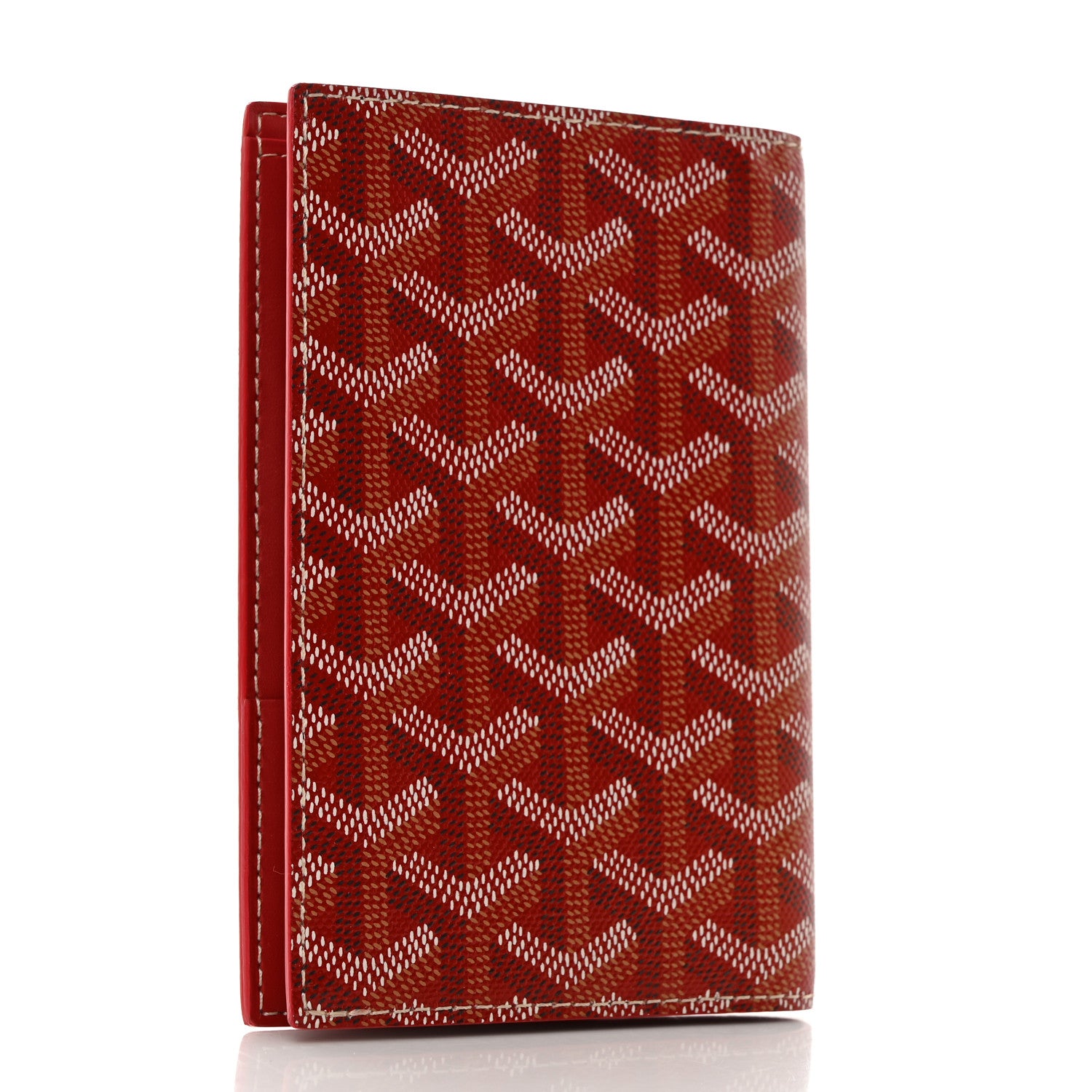 Goyard Goyardine Grenelle Passport Wallet Red 3 of 8
