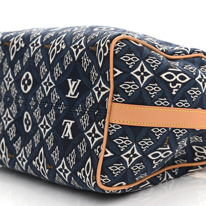 Louis Vuitton Jacquard Since 1854 Speedy Bandouliere 25 Blue 11 of 11