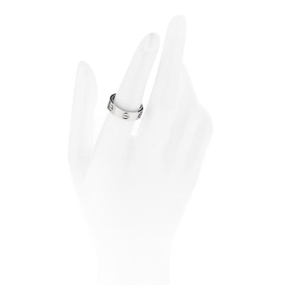 Cartier 18K White Gold 5.5mm LOVE Ring 53 6.25 2 of 5