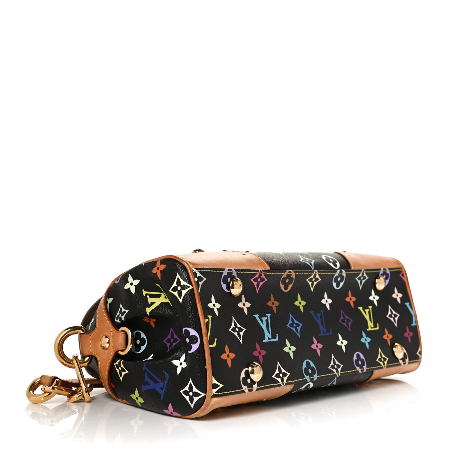 Louis Vuitton Monogram Multicolor Beverly MM Black 4 of 11