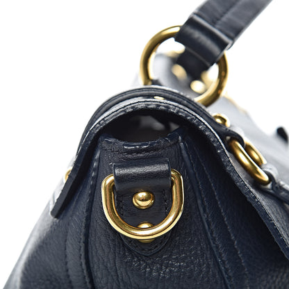 Miu Miu Cervo East-West Flap Satchel Blue 21 of 24